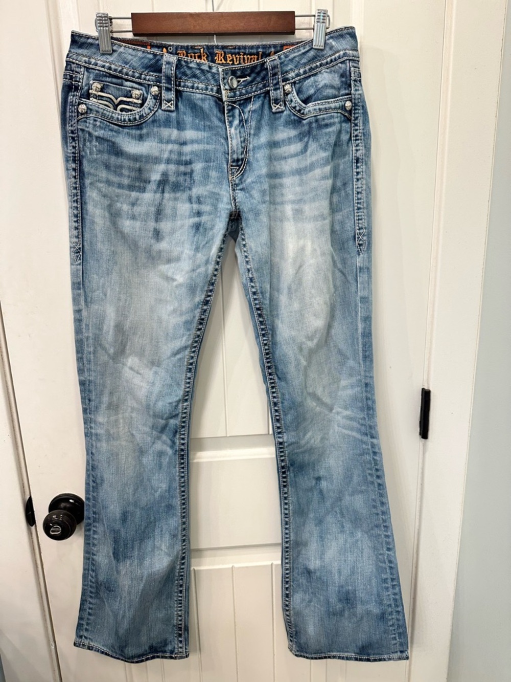 Rock Revival Light Blue Flared Jeans